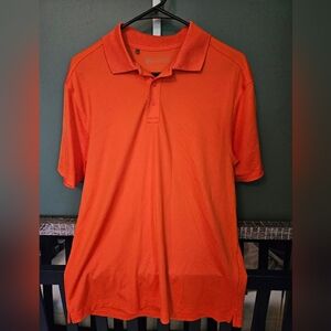 Under Armour Men's Orange Heatgear Polo Shirt